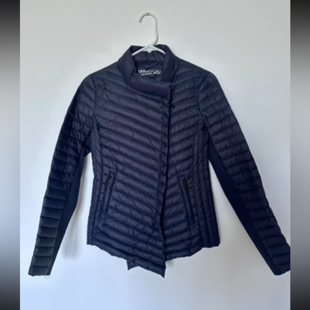 Michael Kors Navy Quilted Puffer Jacket